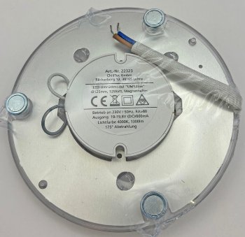 LED Umrüstmodul "UM12nw" für Leuchten, Ø125mm, 12W, 1300lm, 4000K, Magnethalter