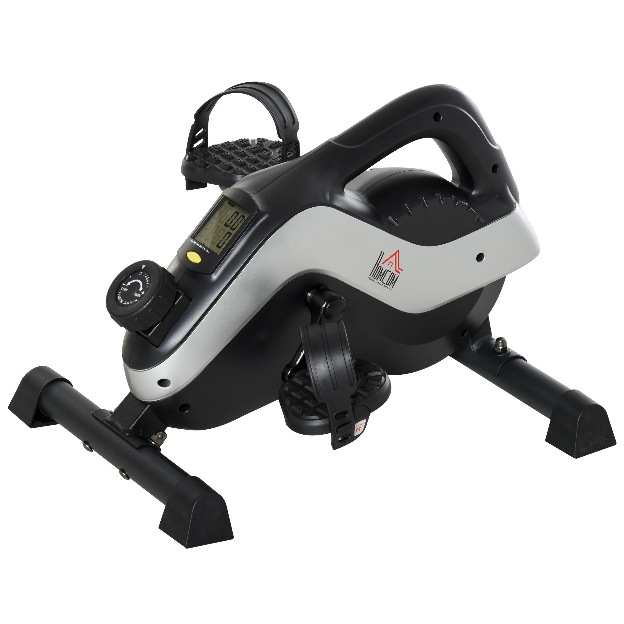 Mini Heimtrainer Pedaltrainer für Beintraining Pedal-Trainer mit Befestigungsgurt Anti-rutschmatte