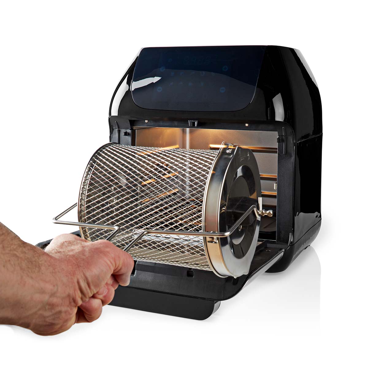 Heißluft Fritteuse | 12 l | Timer: 60 min | Anzahl voreingestellter Programme: 9 | Digital | schwarz