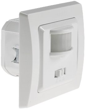 DELPHI Bewegungsmelder 160°, weiß / LED geeignet,  250V~, Unterputz, 2-Draht