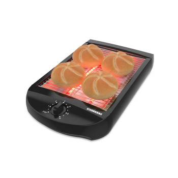 Flachtoaster | 600W | Timer | herausnehmbare Krümelschublade | automatische Abschaltung | schwarz