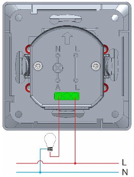 MILOS Bewegungsmelder 160°,weiß matt / LED geeignet,  250V~, Unterputz, 2-Draht