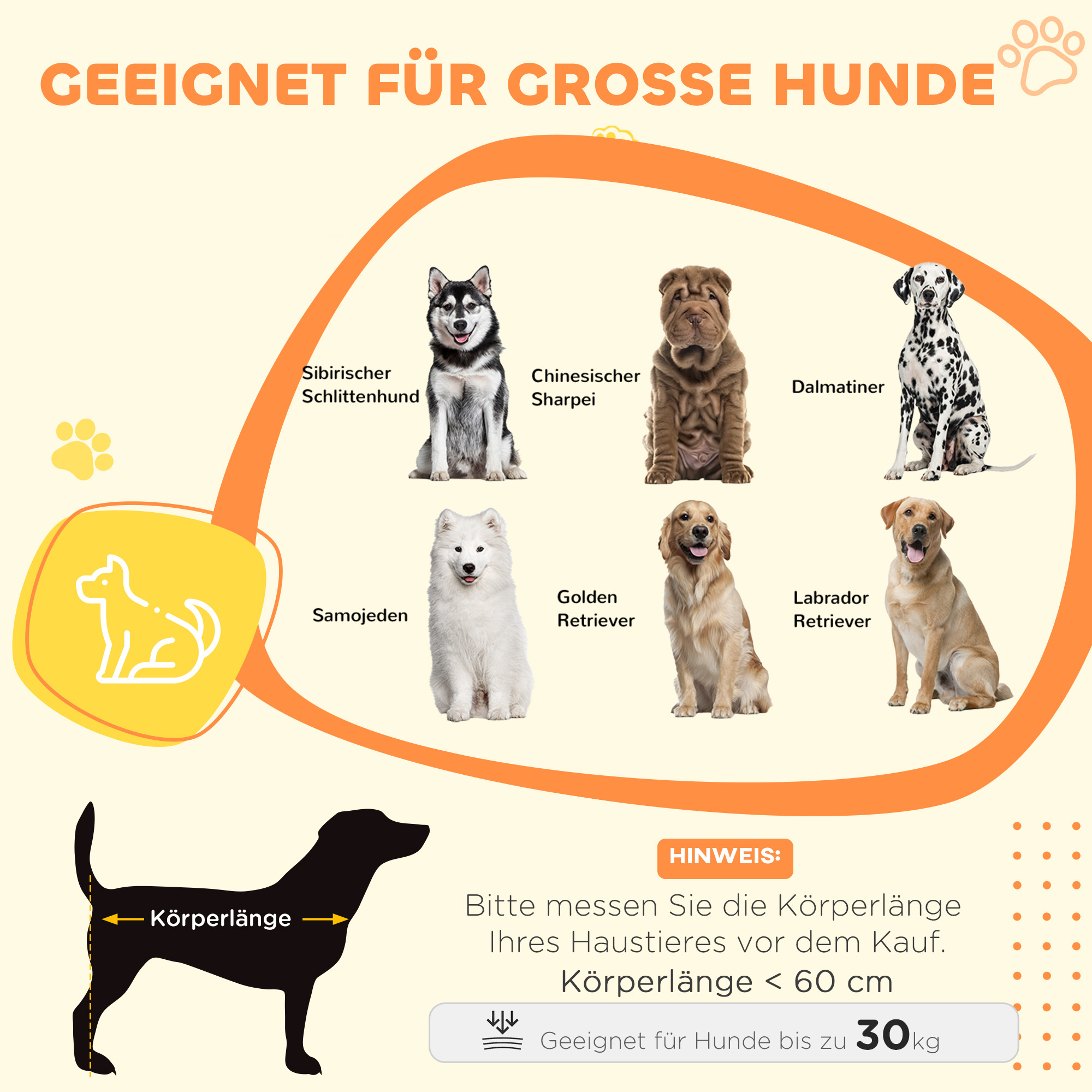 Hundebox, Hundekiste, Verschließbare Aufenthaltsbox für große Hunde, Grau