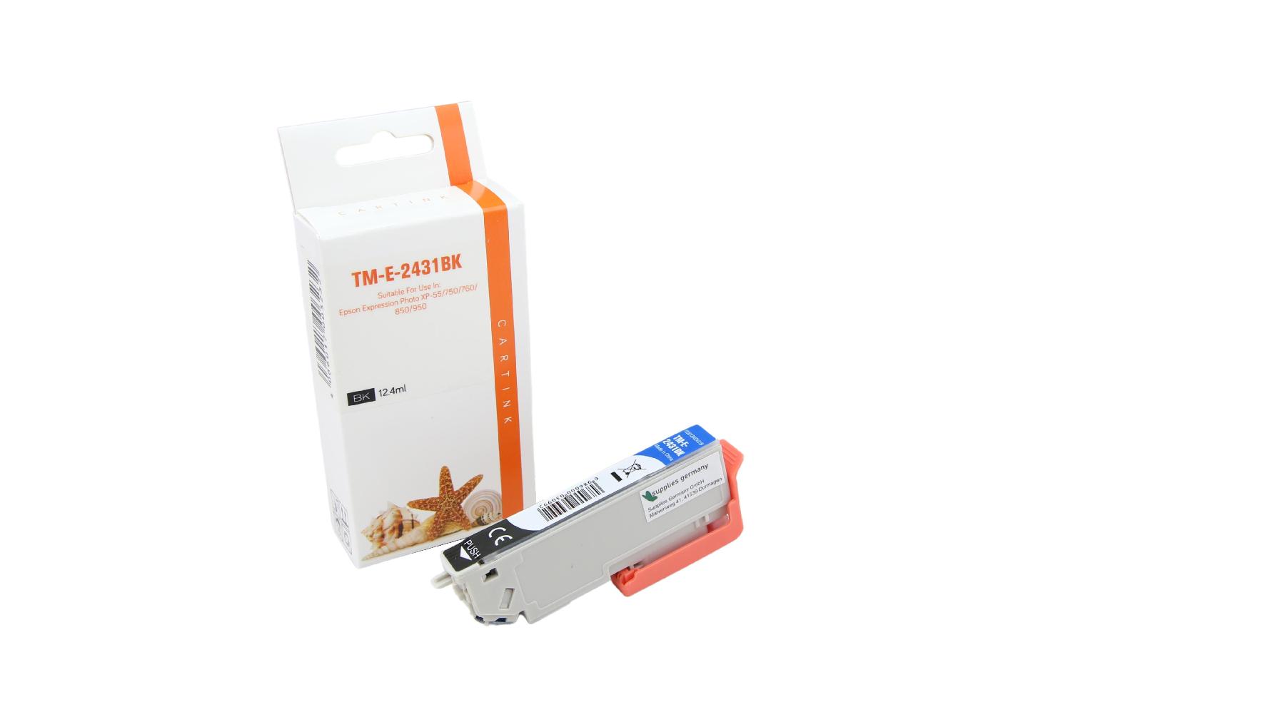 T2431XL alternativ Seestern Tinte schwarz / C13T24314010 / 12,4ml T2431XL alternativ Seestern Tinte schwarz / C13T24314010 / 12,4ml
