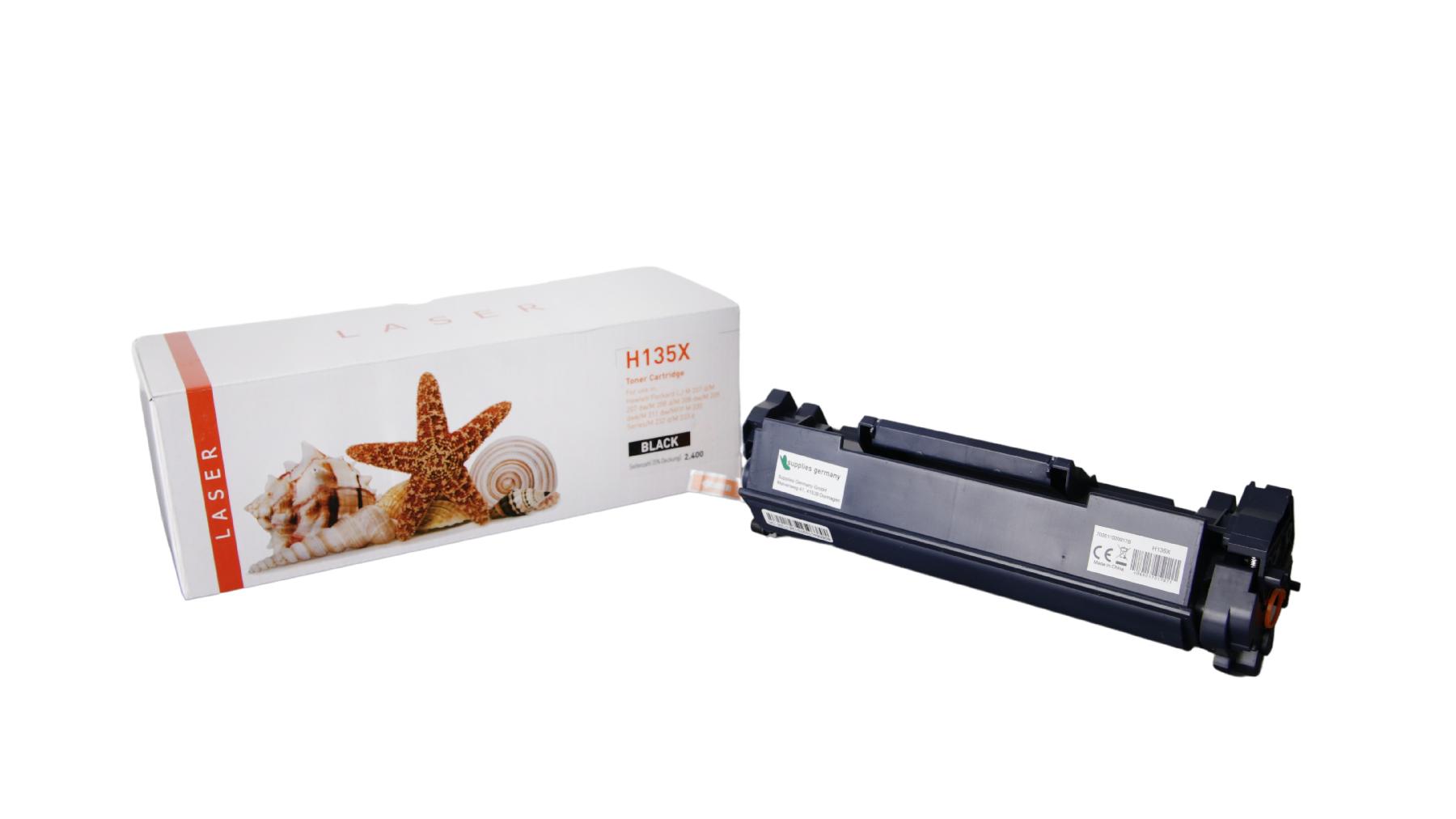 135X alternativ Toner black für HP / W1350X / 2.400 Seiten 135X alternativ Toner black für HP / W1350X / 2.400 Seiten