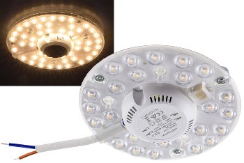 LED Umrüstmodul "UM12ww" für Leuchten, Ø125mm, 12W, 1200lm, 3000K, Magnethalter