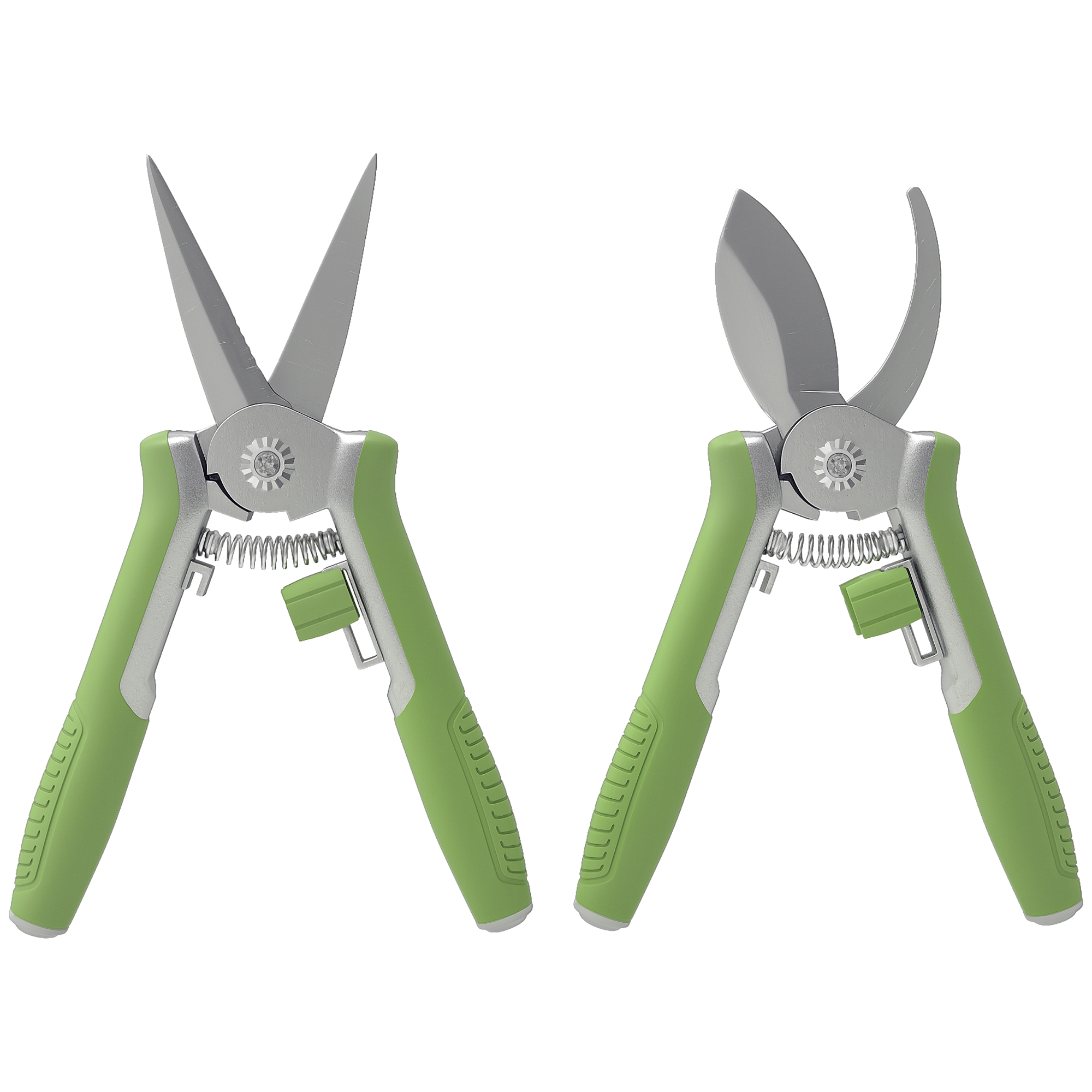 Gartenwerkzeug Set 2 Stück Garten Werkzeug aus Edelstahl Gartengeräte mit Gartenschere Astschere Grün+Silber Gartenwerkzeug Set 2 Stück Garten Werkzeug aus Edelstahl Gartengeräte mit Gartenschere Astschere Grün+Silber