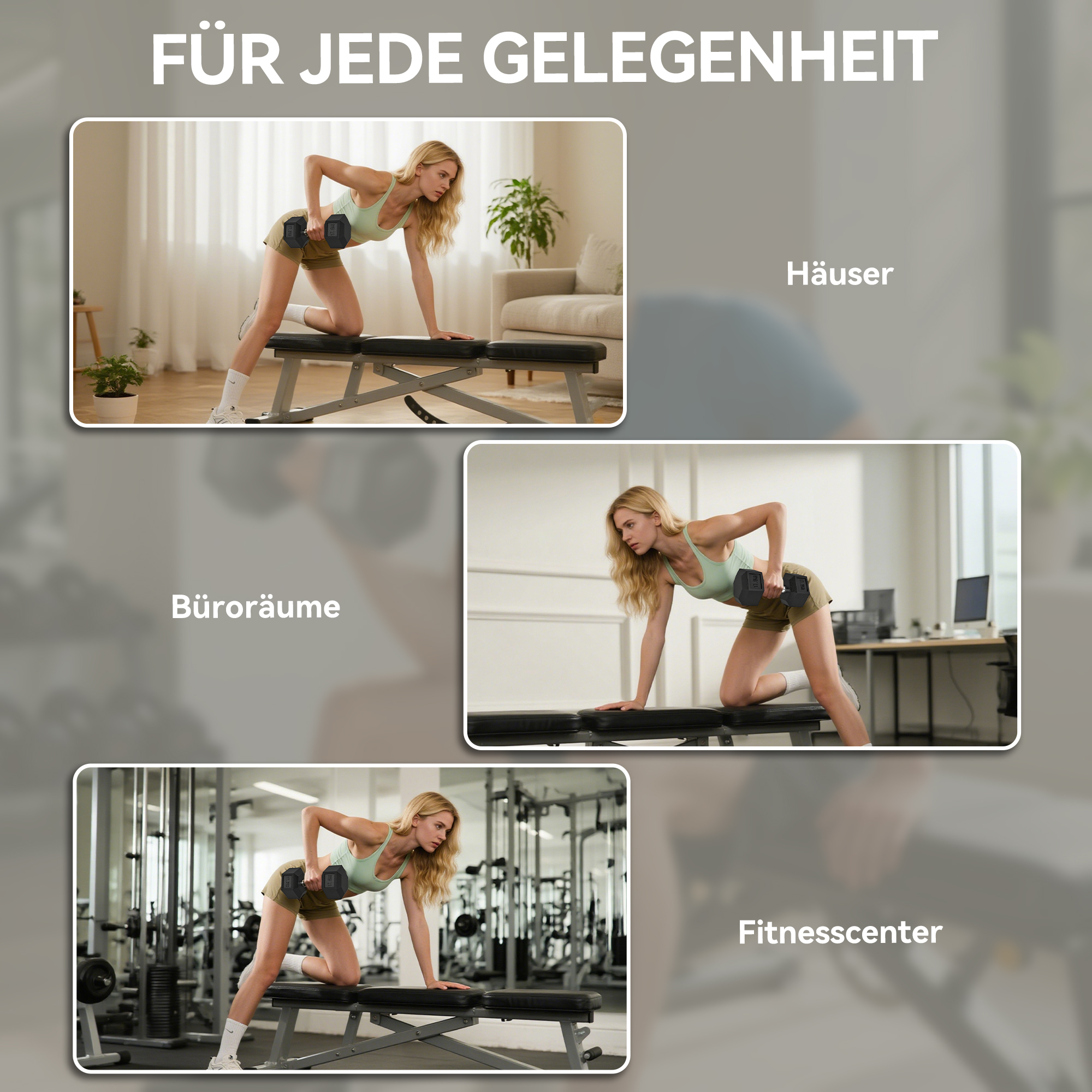 Kurzhantel, 35 kg Hantel, Hantel, Gewicht, Anti-Rutsch-Griff, Schwarz + Silber
