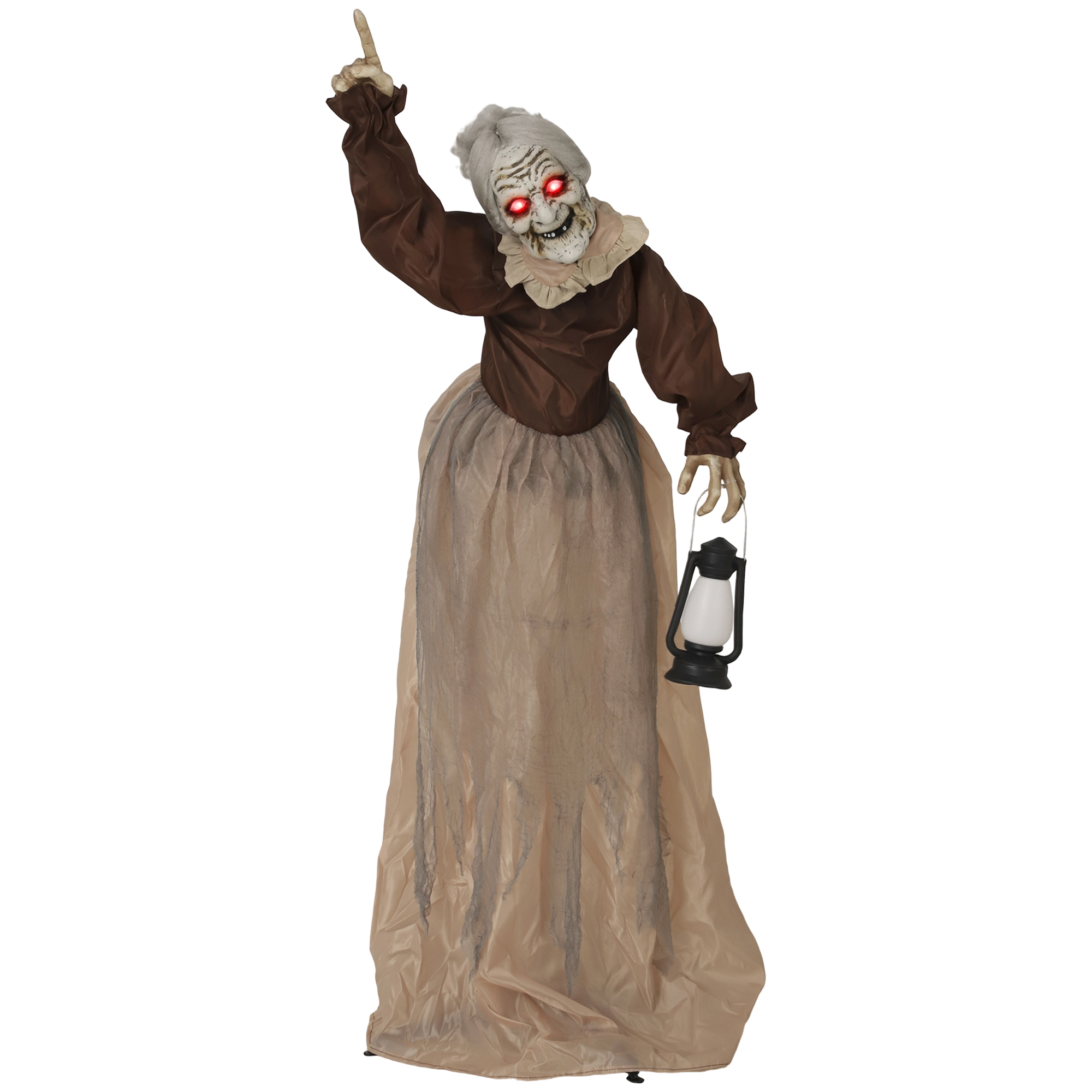 150 cm Halloween Dekoration Halloween Hexe mit LED-Lichter, Soundfunktion verstellbare Arme, Kopf 150 cm Halloween Dekoration Halloween Hexe mit LED-Lichter, Soundfunktion verstellbare Arme, Kopf