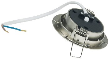 LED-Einbauleuchte "Flat-26" warmweiß, 80x26mm, 3W, 370lm, Edelstahl gebürstet