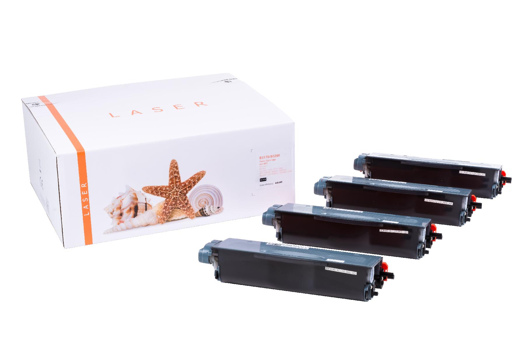 4er Set TN3170/3280 alternativ Toner black für Brother / TN3170/TN3280 / 4x8.000 Seiten 4er Set TN3170/3280 alternativ Toner black für Brother / TN3170/TN3280 / 4x8.000 Seiten