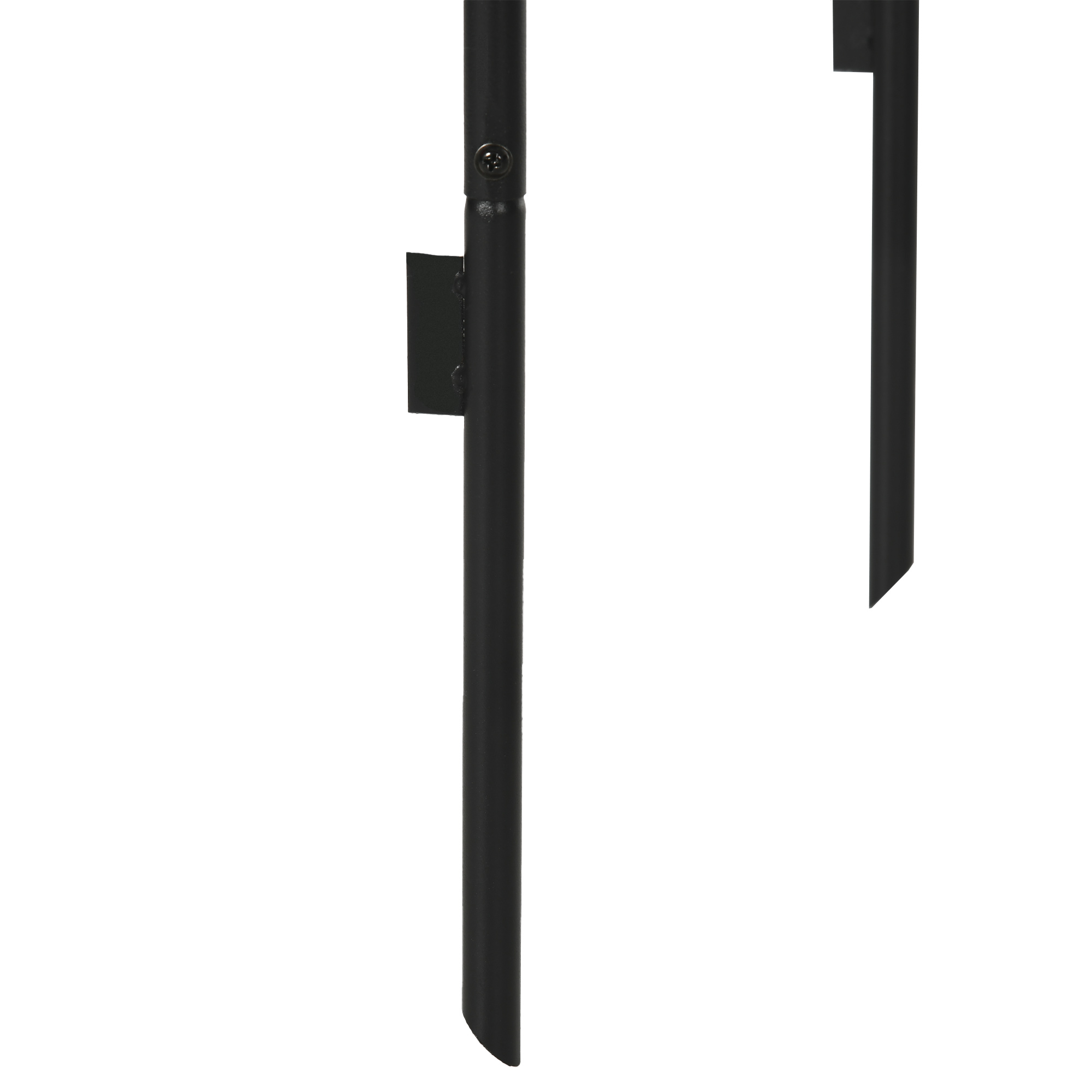 Gartenbogen, Rosenbogen, Rankbogen, Rosenspalier Metall, schwarz, 1,40 x 0,40 x 2,40 m