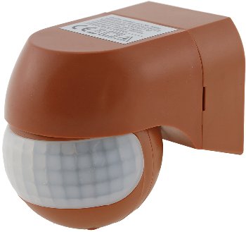 Aufputz Bewegungsmelder "CBM-Slim" 180°, LED geeignet, IP44, 1-800W, ziegelrot