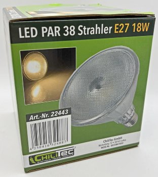 LED Strahler PAR38, 18W, 28x SMD-LED, 1726lm, 40°, 230V, 3000K warmweiß