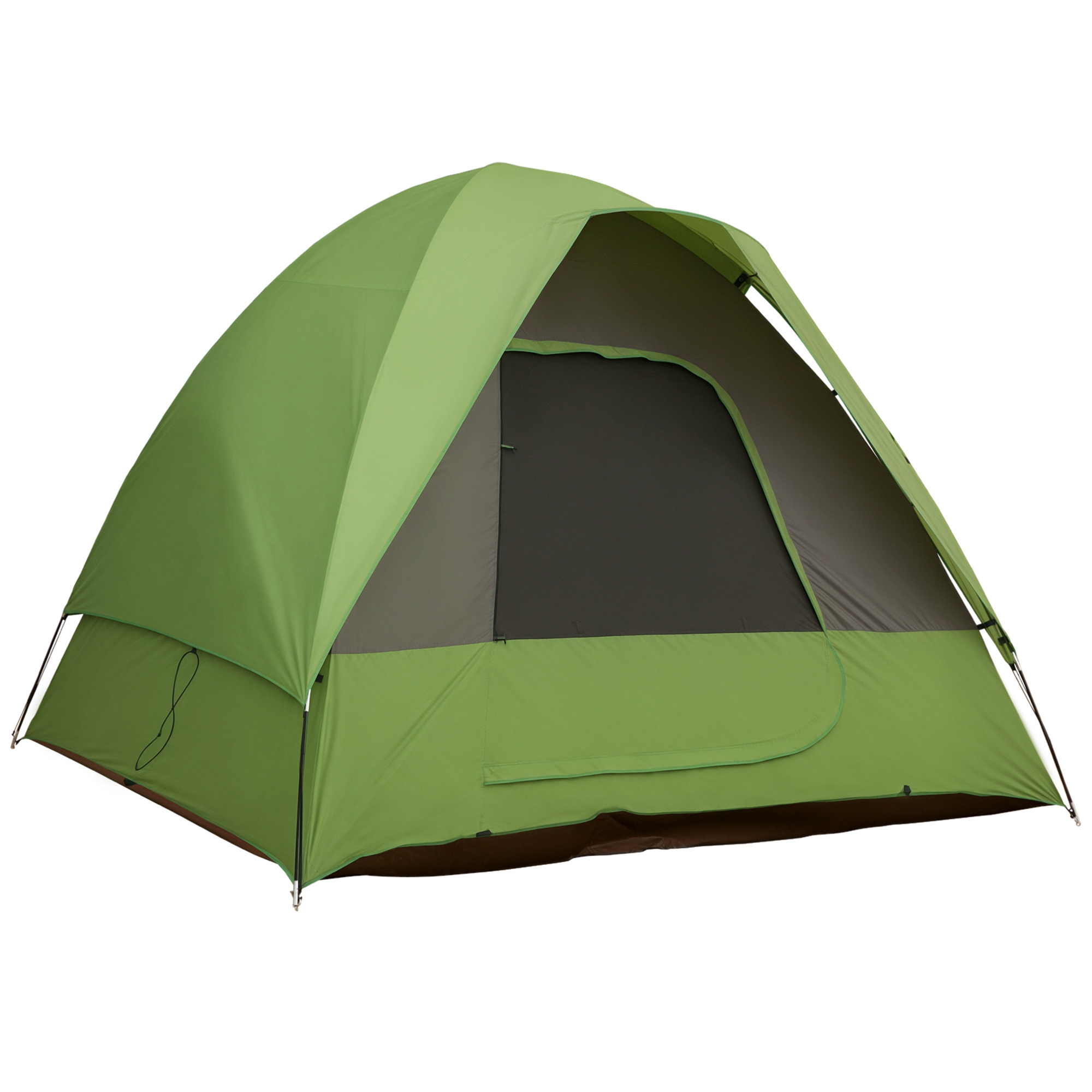 Autozelt, Campingzelt, Reisezelt, für 4-5 Personen, Glasfaser Polyester, Grün, 300 x 300 x 230 cm