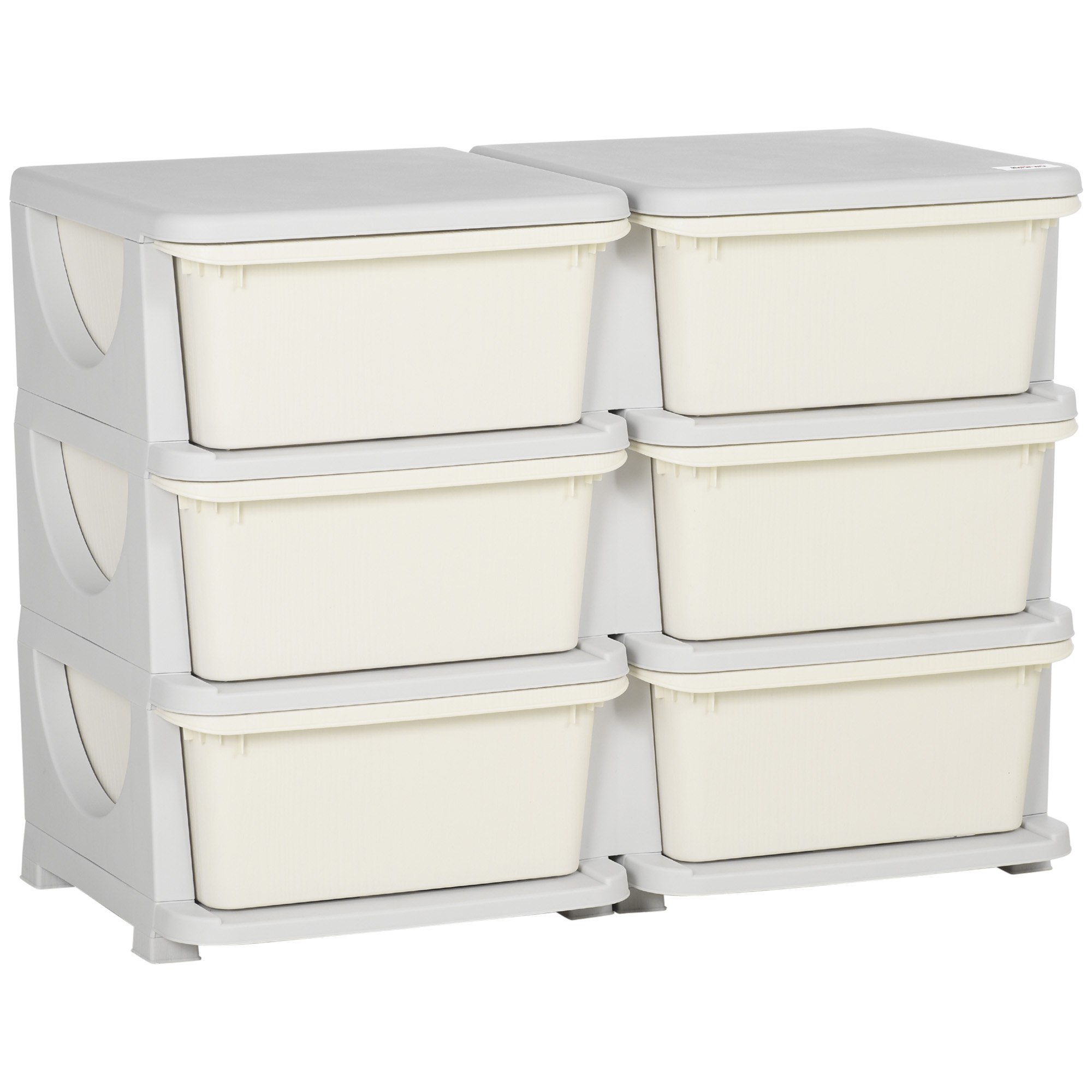 Aufbewahrungsbox für Kinder, Kinder-Aufbewahrungsbox, 3 Schubladen, Weiß Aufbewahrungsbox für Kinder, Kinder-Aufbewahrungsbox, 3 Schubladen, Weiß