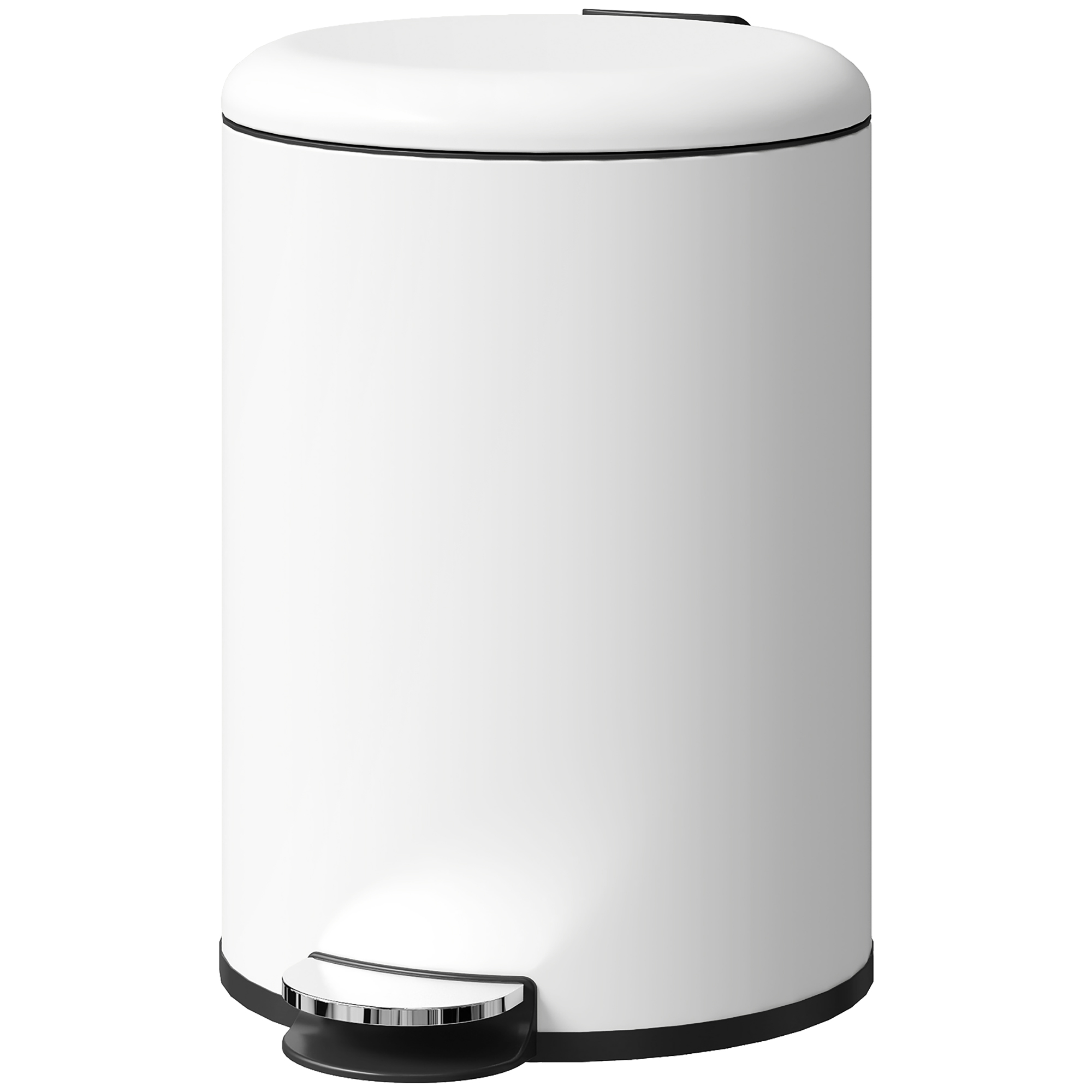 Mülleimer 20L, mit Pedal, Inneneimer, fingerabdrucksicher, leises Schließen, Cremeweiß Mülleimer 20L, mit Pedal, Inneneimer, fingerabdrucksicher, leises Schließen, Cremeweiß