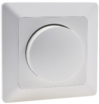 MILOS Dimmer für LED Lampen weiß matt / 250V~/ 3-60W, inkl. Rahmen, UP