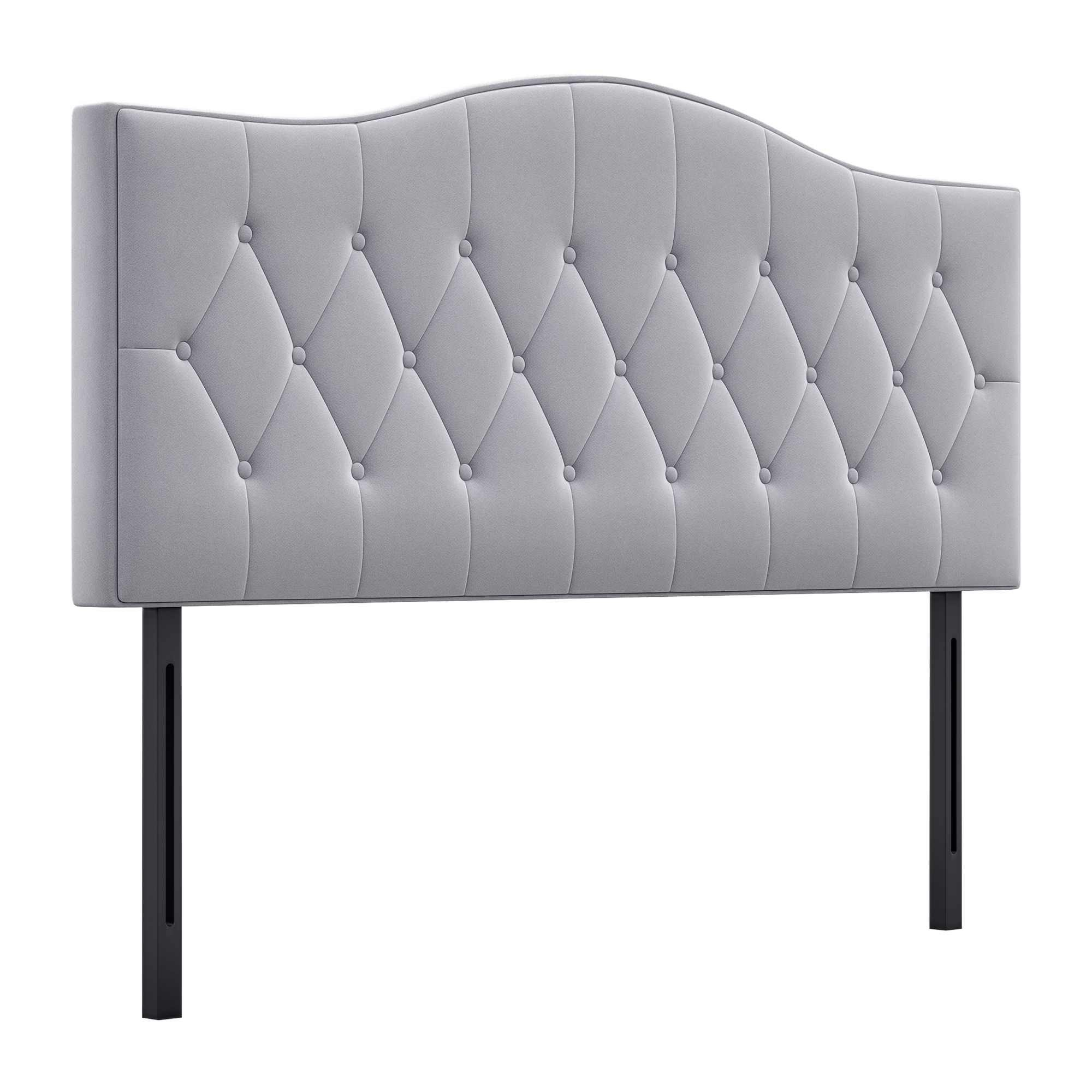 Kopfteil für Bett Polsterkopfteil Bett Kopf Rückenlehne Bettkopfteil in grau Pappel Samt Stoff 185 x 8 x 134 cm Kopfteil für Bett Polsterkopfteil Bett Kopf Rückenlehne Bettkopfteil in grau Pappel Samt Stoff 185 x 8 x 134 cm