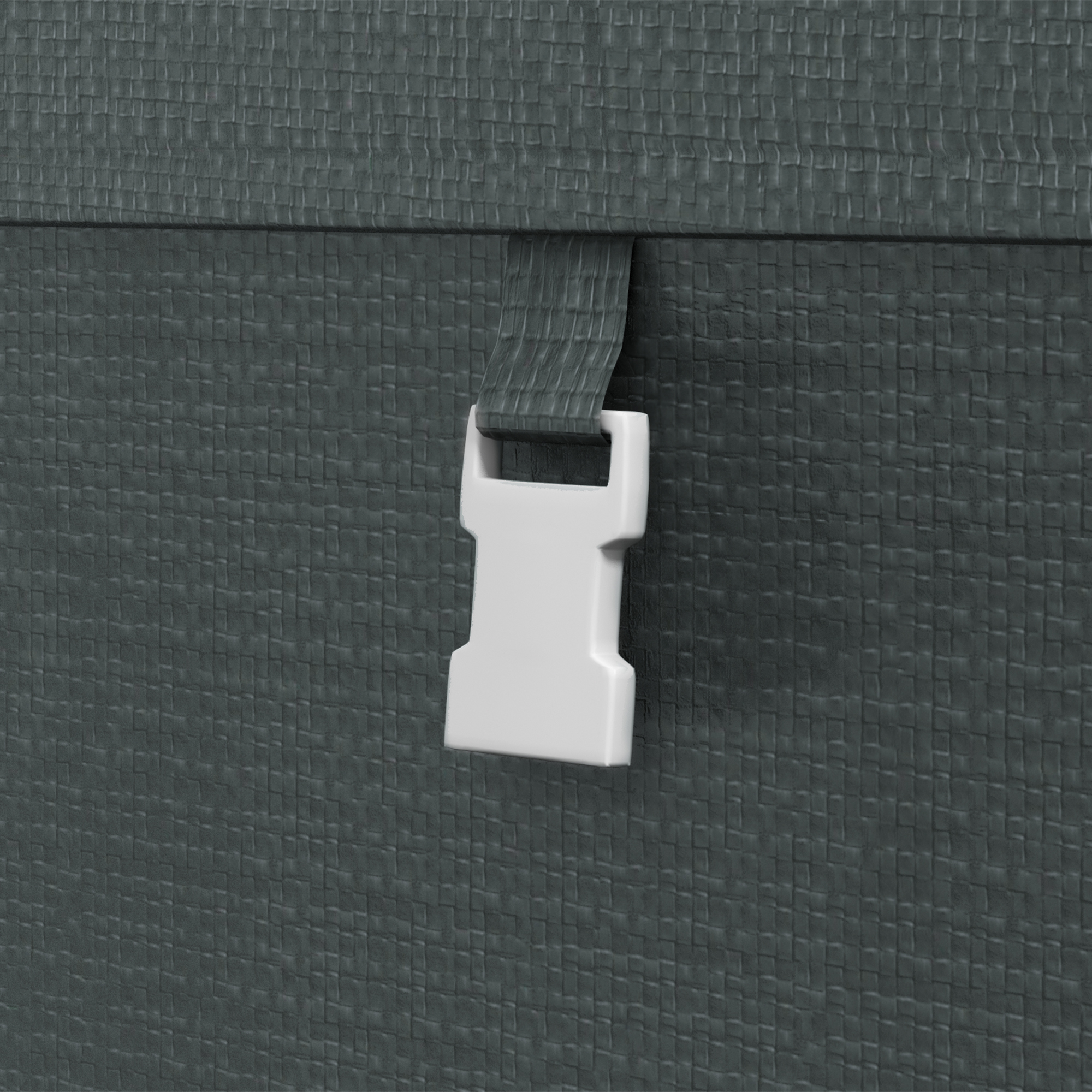 Gartenschuppen, Lagerzelt, robust & wetterfest, Stahlrahmen, 1,2x1,8x1,6m, Dunkelgrau