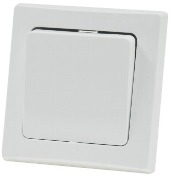 DELPHI Wechsel-Schalter, UP, weiß / 250V~/ 10A, inkl. Rahmen, Steckanschluss