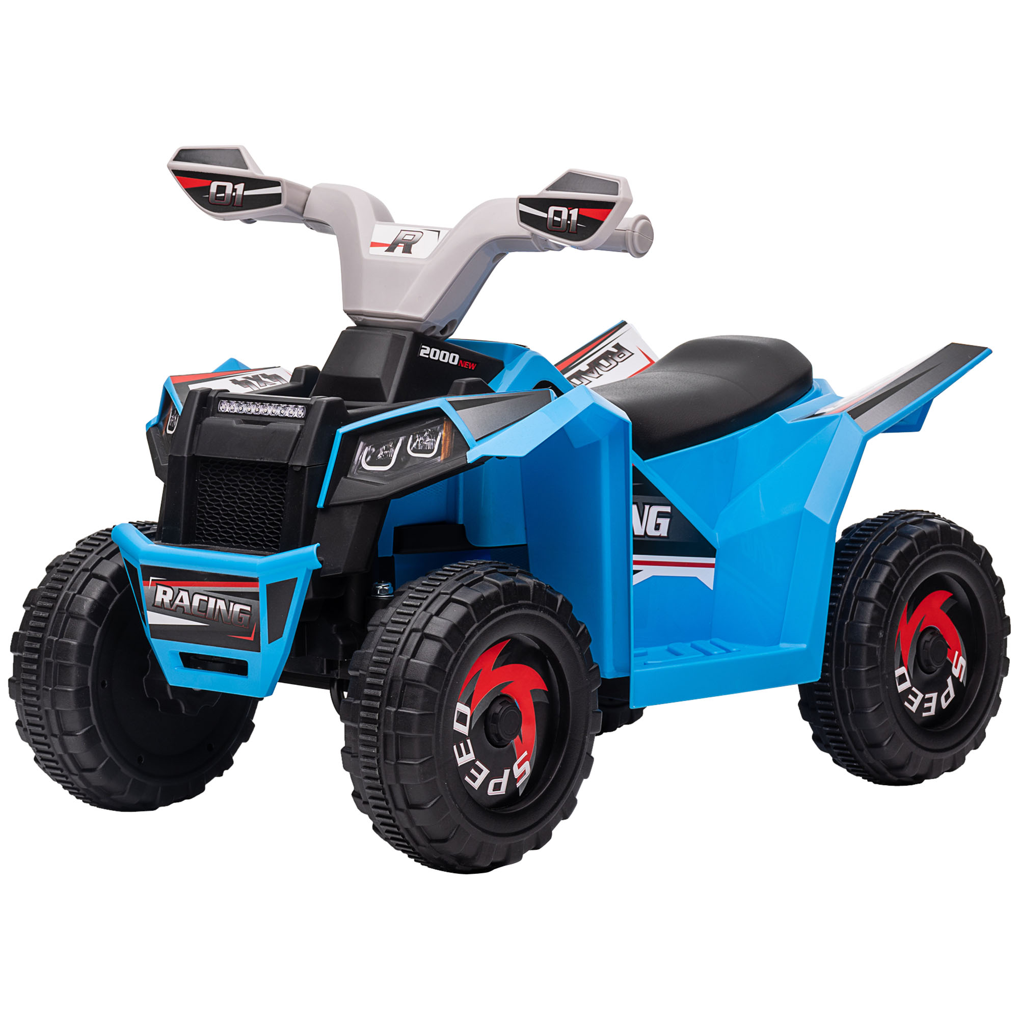 Kinderquad, 2,5 km/h, Vorwärts- & Rückwärtsgang, für 18-36 Monate, Blau Kinderquad, 2,5 km/h, Vorwärts- & Rückwärtsgang, für 18-36 Monate, Blau