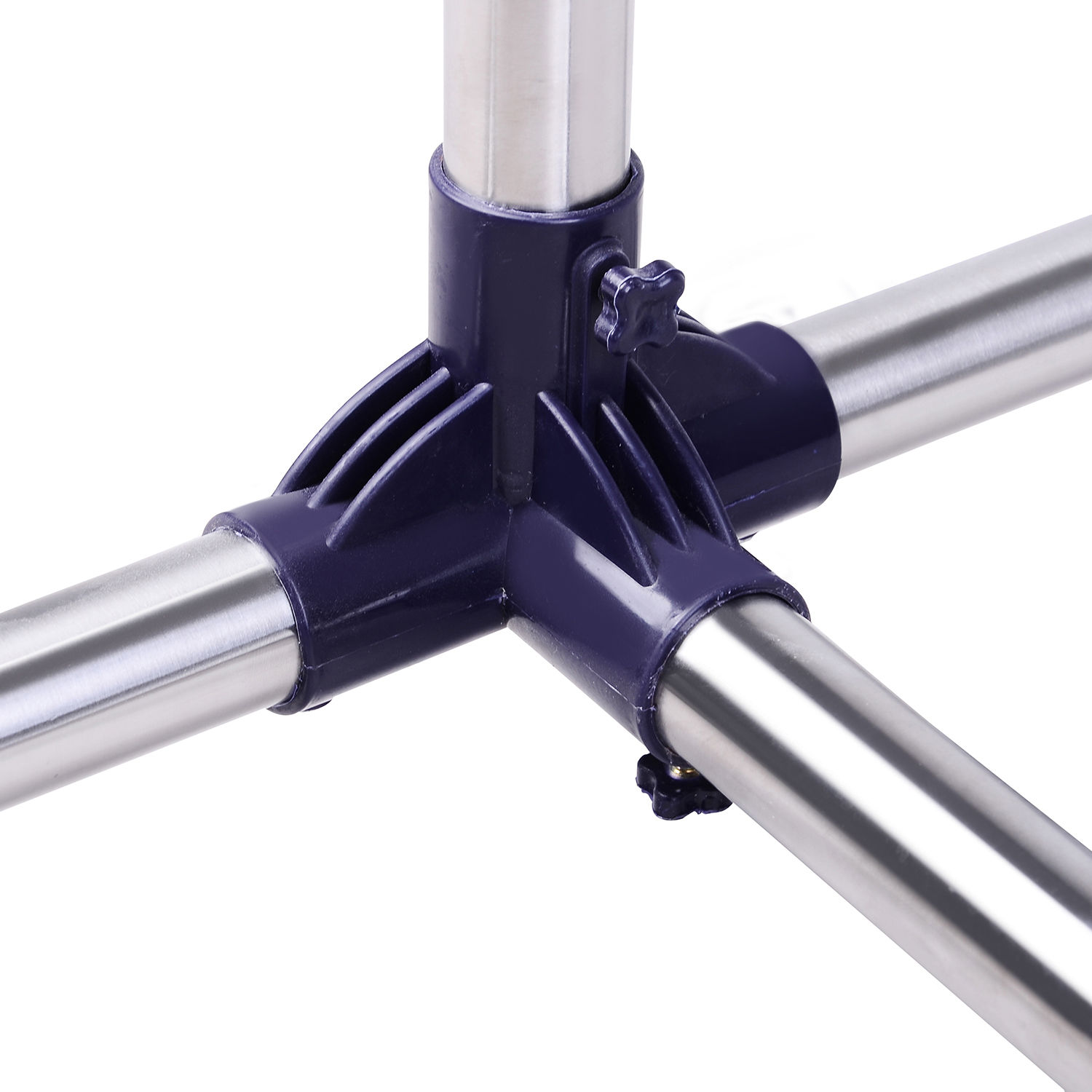 Garderobenständer Kleiderständer mit Rollen Höhenverstellbare und Ausziehbare Kleiderstange Wäscheständer Freistehender Garderobe für Eingangsbereich Edelstahl 86 x 45 x 95 cm