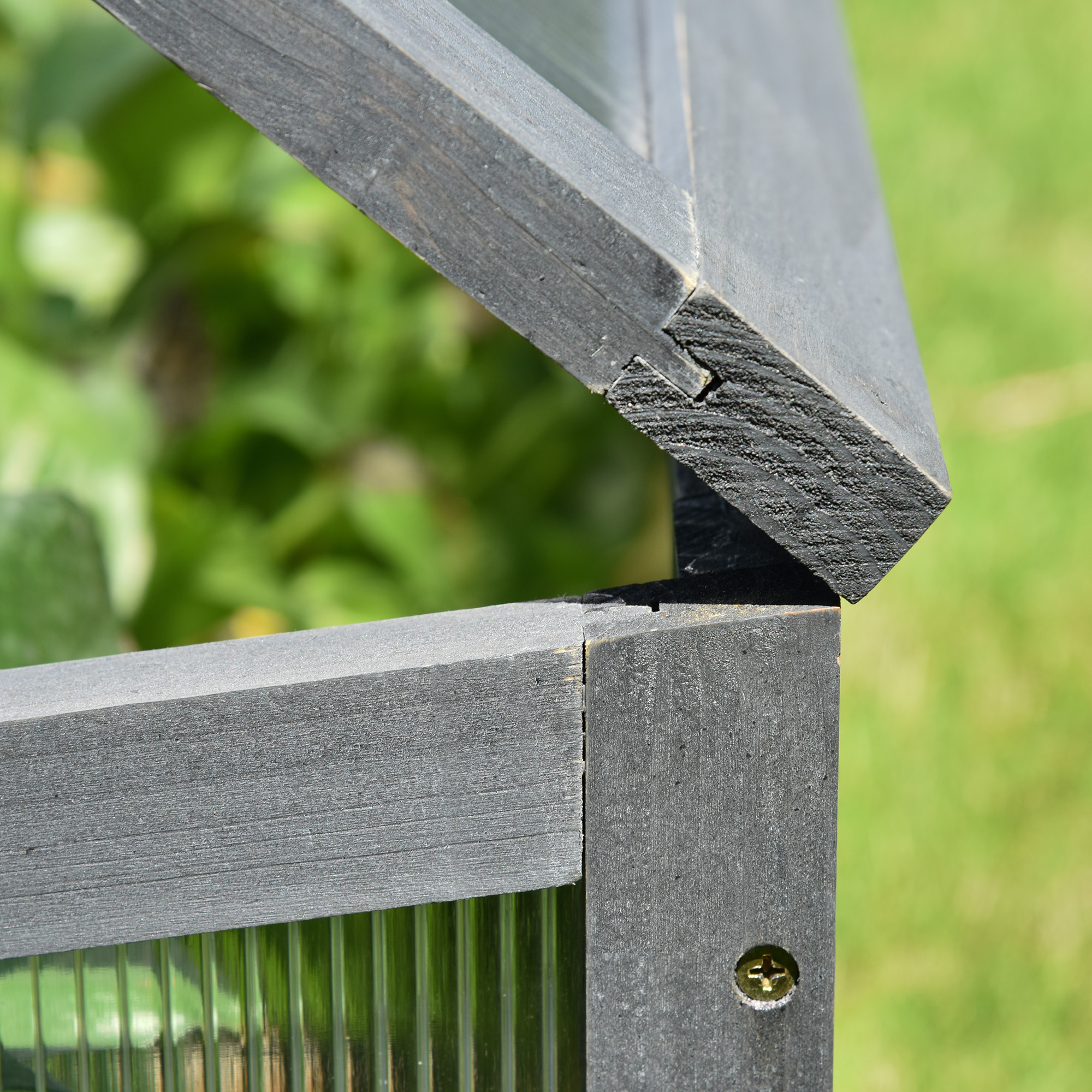 Mini-Gewächshaus, Kleines Gewächshaus für den Garten, mit PC-Platten, Gute Lichtdurchlässigkeit, 100L x 65B x 40H cm