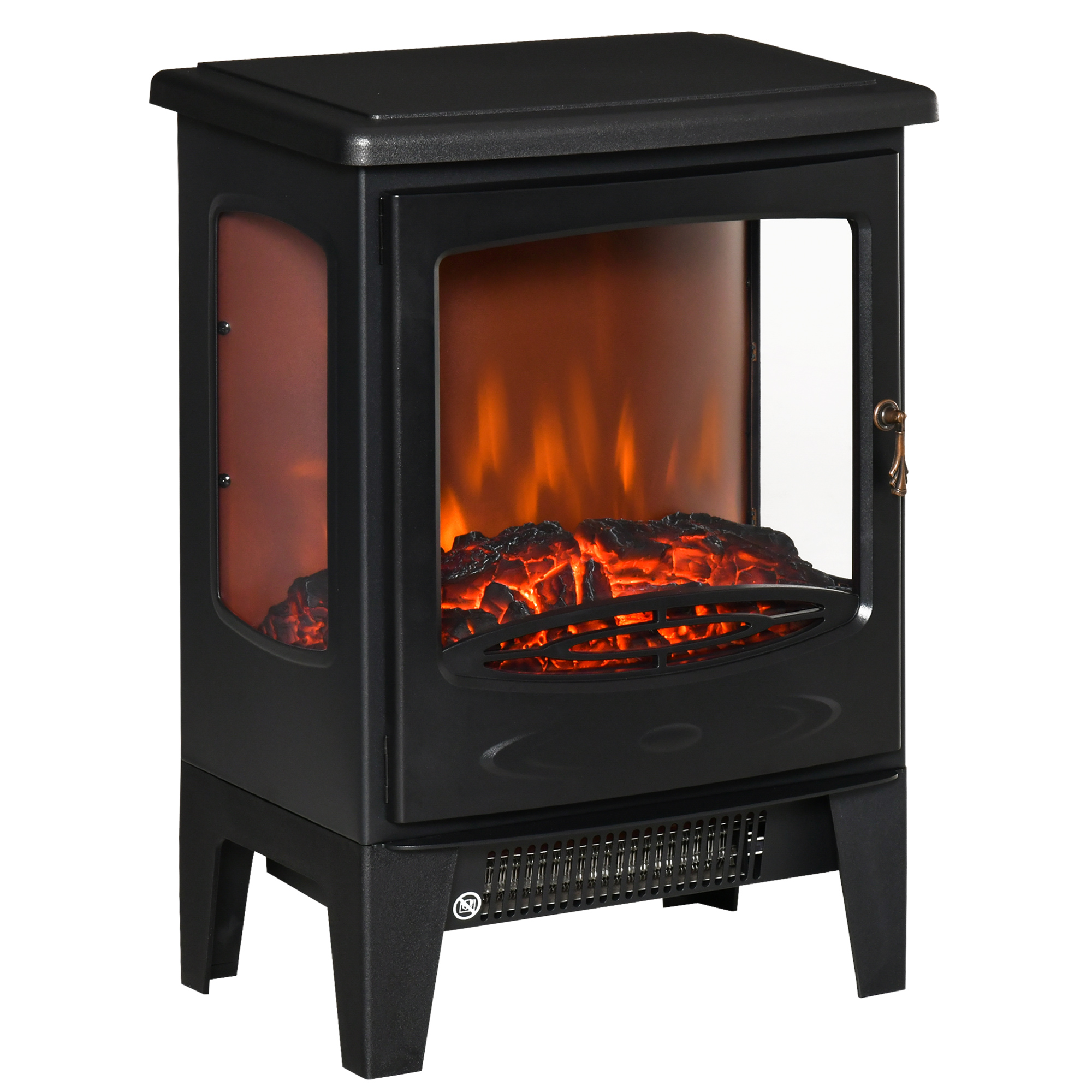 Elektrokamin mit Heizung, 1800 W elektrischer Kamin mit LED Flammeneffekt Elektrokamin mit Heizung, 1800 W elektrischer Kamin mit LED Flammeneffekt
