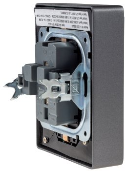 MILOS Schutzkontakt-Steckdose 2-fach / 250V~/ 16A, 1x UP, USB A+C/PD, anthrazit