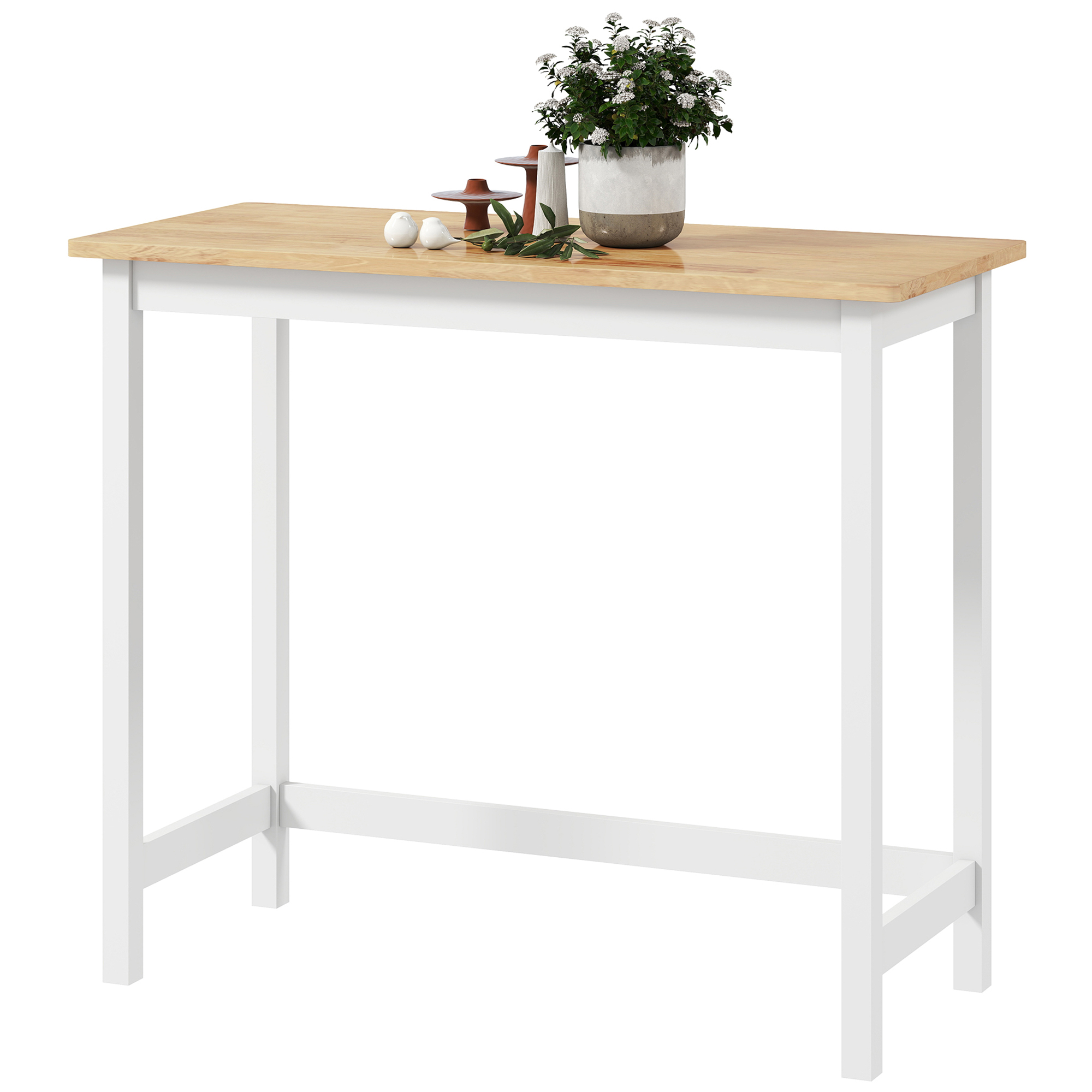 Bartisch, Eichenoptik, kompakt, Platz für 2 Personen, Naturholz+Weiß Bartisch, Eichenoptik, kompakt, Platz für 2 Personen, Naturholz+Weiß
