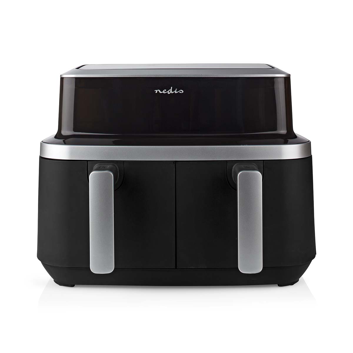 Doppel-Heißluftfritteuse | 2x4.2 l | Timer: 60 min | Anzahl voreingestellter Programme: 10 | digital | schwarz