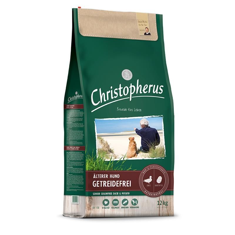 Christopherus Getreidefrei Senior Ente + Kartoffel - 12 kg