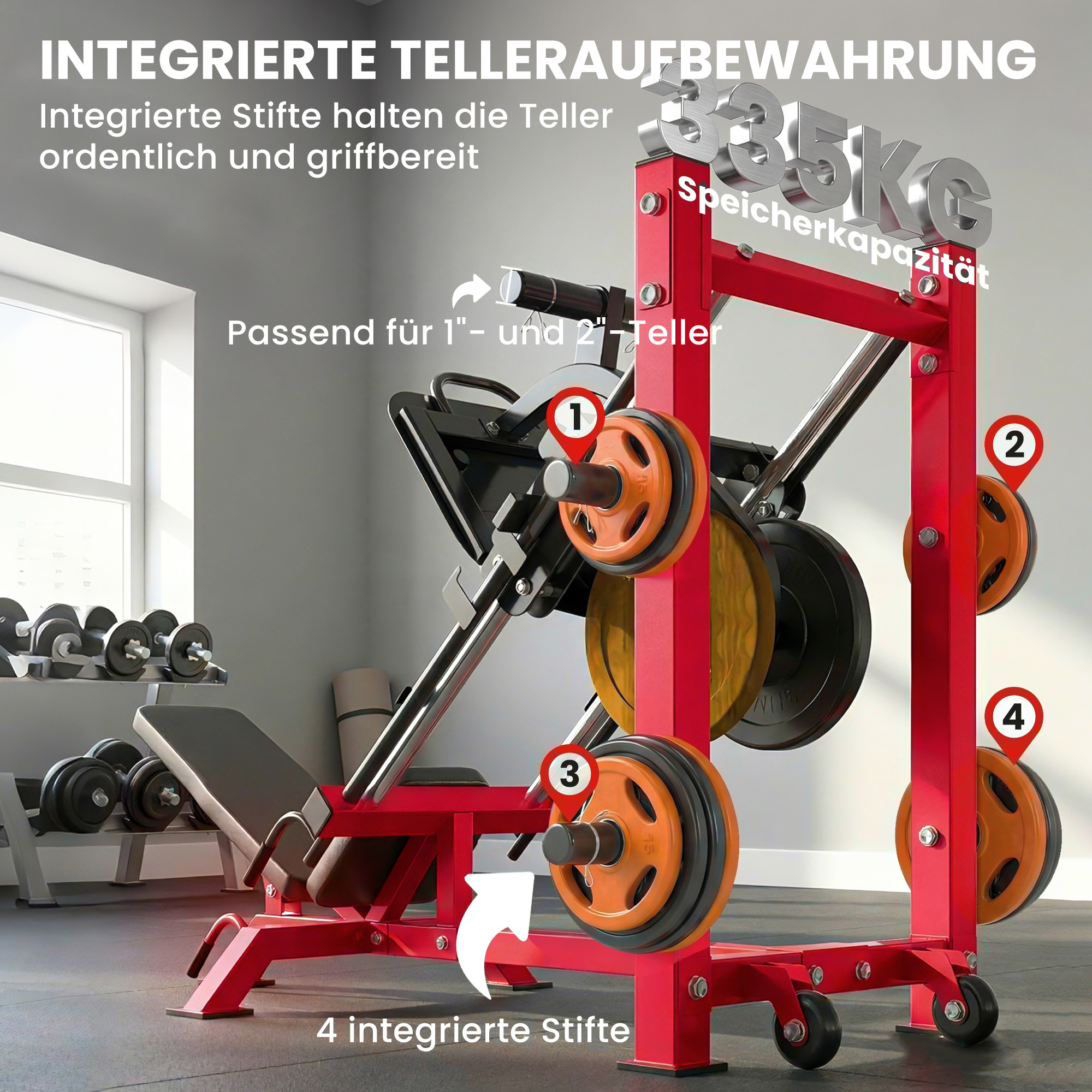 Beinpresse Heimtraining Beintraining Krafttraining Unterkörper Quadrizeps Gesäßmuskeln Oberschenkel Fitnessgerät