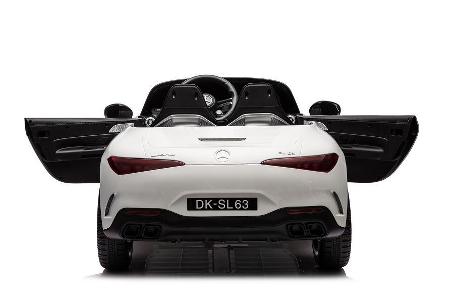 Kinderfahrzeug Mercedes SL63 AMG - weiß lackiert