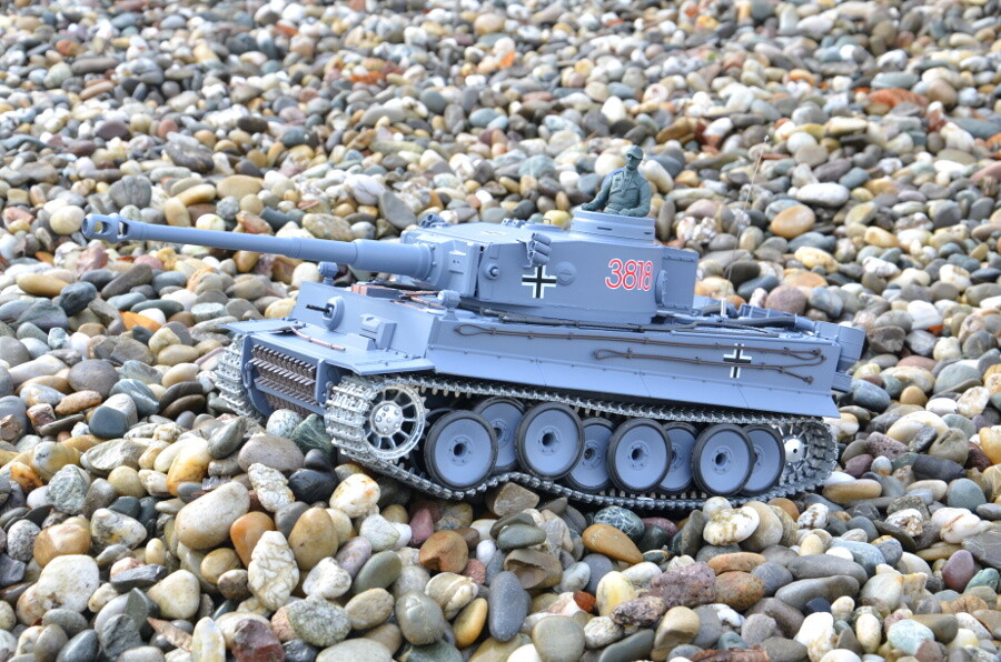 RC Panzer "Tiger I"  - Metallgetriebe & Metallketten RRZ