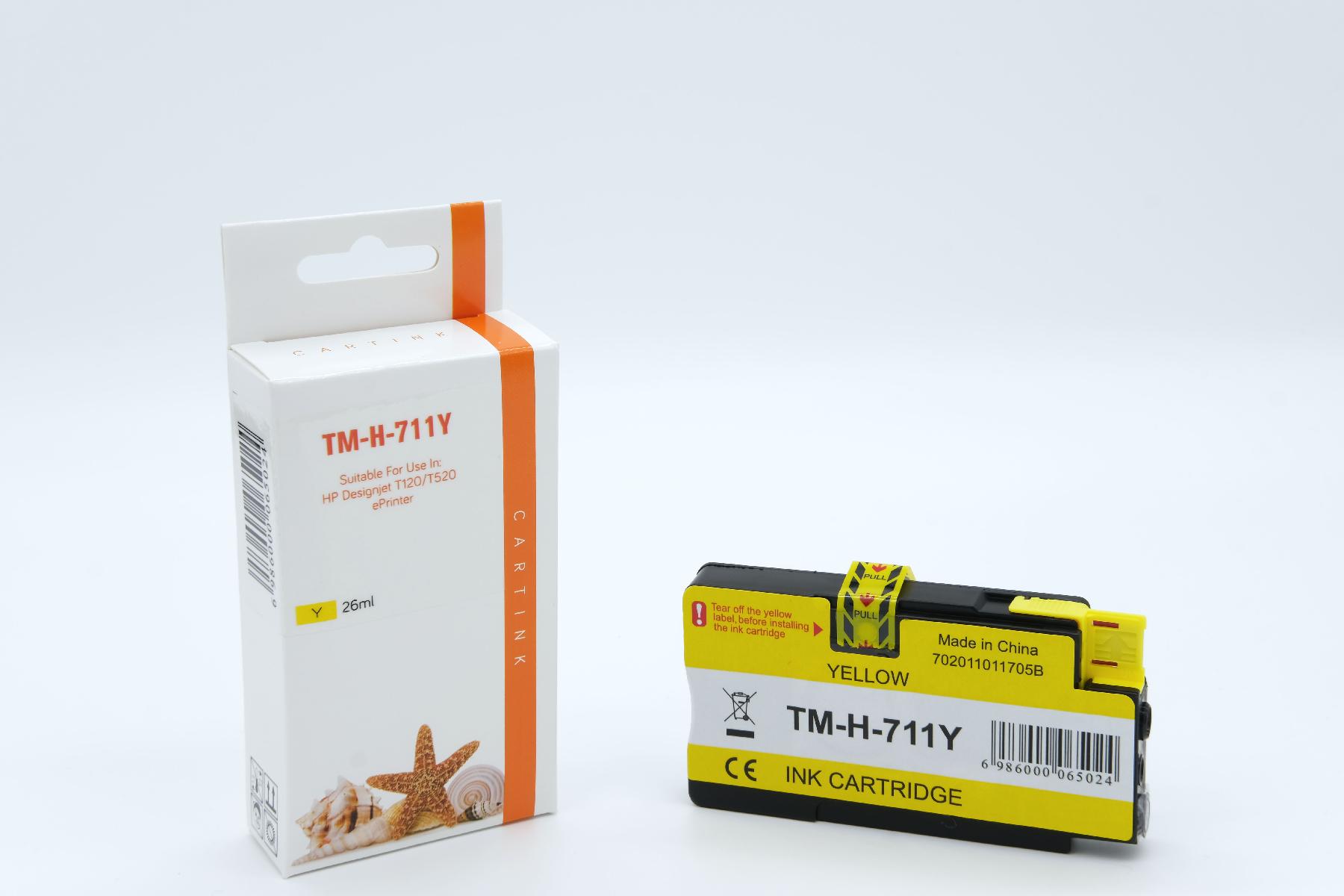 711 Refill Tinte yellow für HP / CZ132A / 26ml