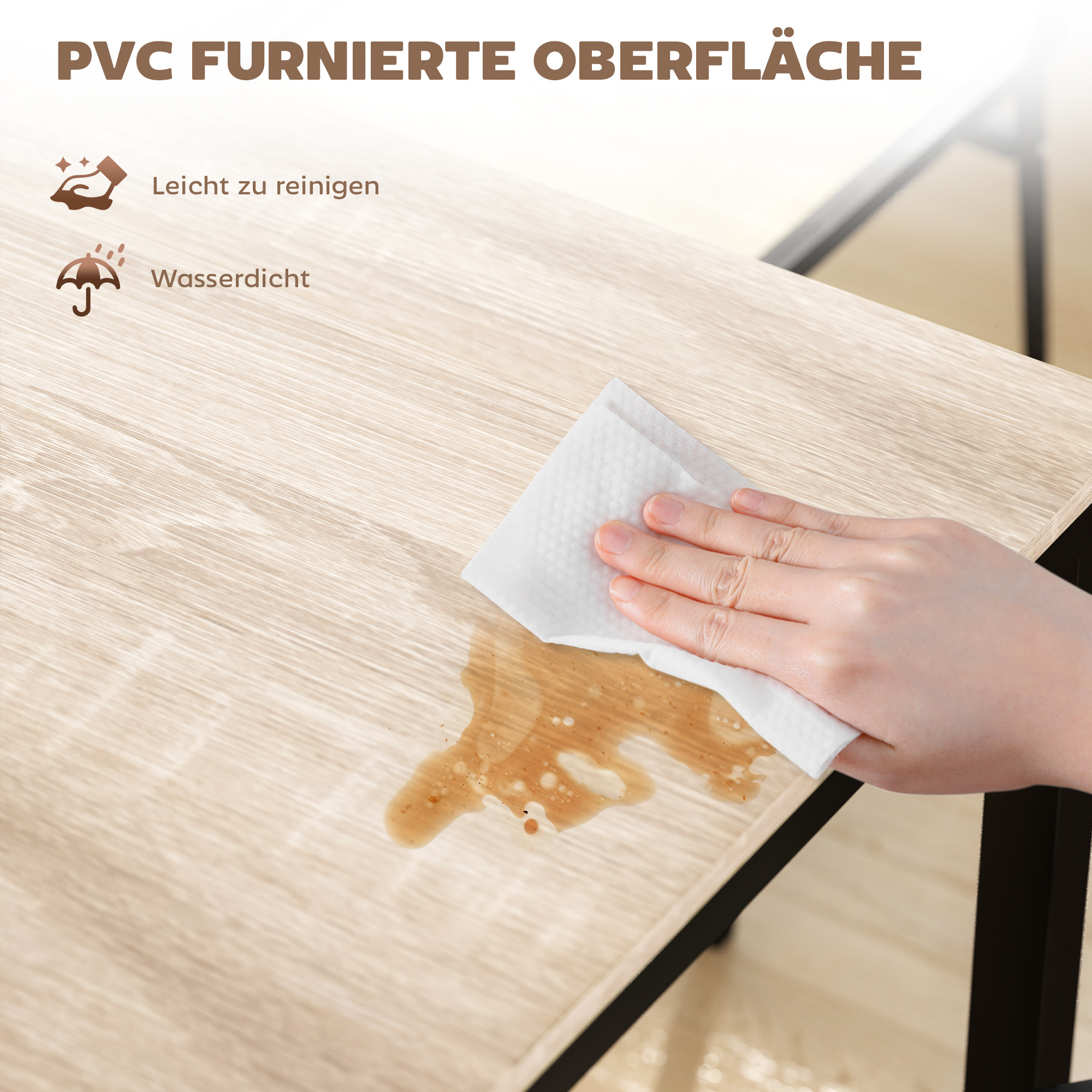 5-teilige Essgruppe, Esstisch mit 4 Stühlen, platzsparendes Küchentisch-Set, Sitzgruppe für Esszimmer, Küche, Schwarz