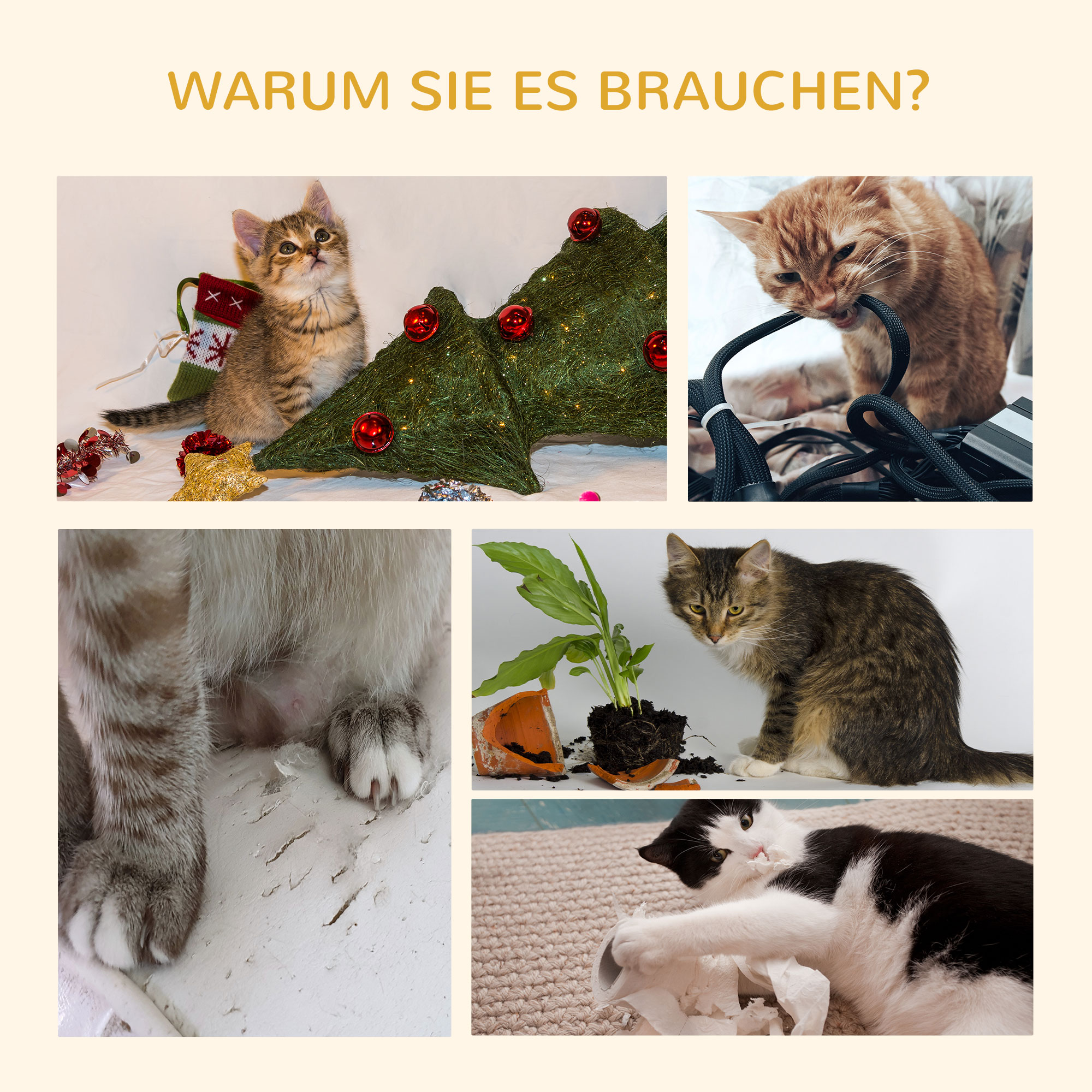 Kratzbaum 83 cm Kleiner Katzenkratzbaum mit Sisalsäulen, Katzenkratzbaum, Katzen Kletterbaum, Katzenbaum, Katzenmöbel Spielbaum für kleine Katzen, Dunkelgrau