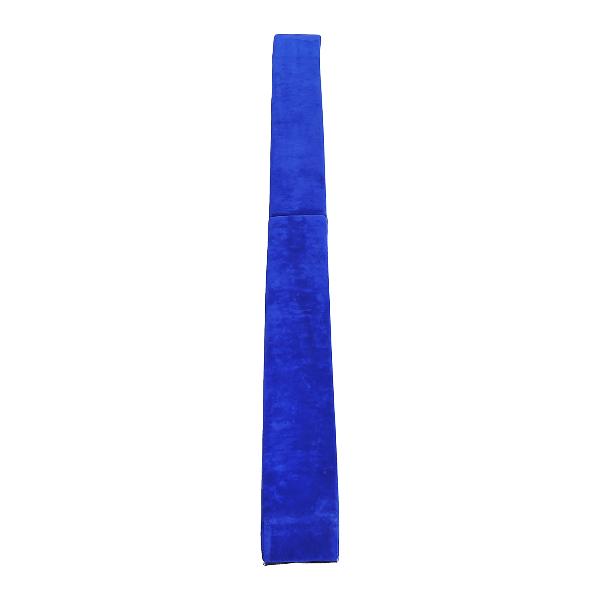 Faltbarer Schwebebalken, rutschfest, Wildlederbezug, robustes Holz, 210 x 10 x 6,5 cm, Blau