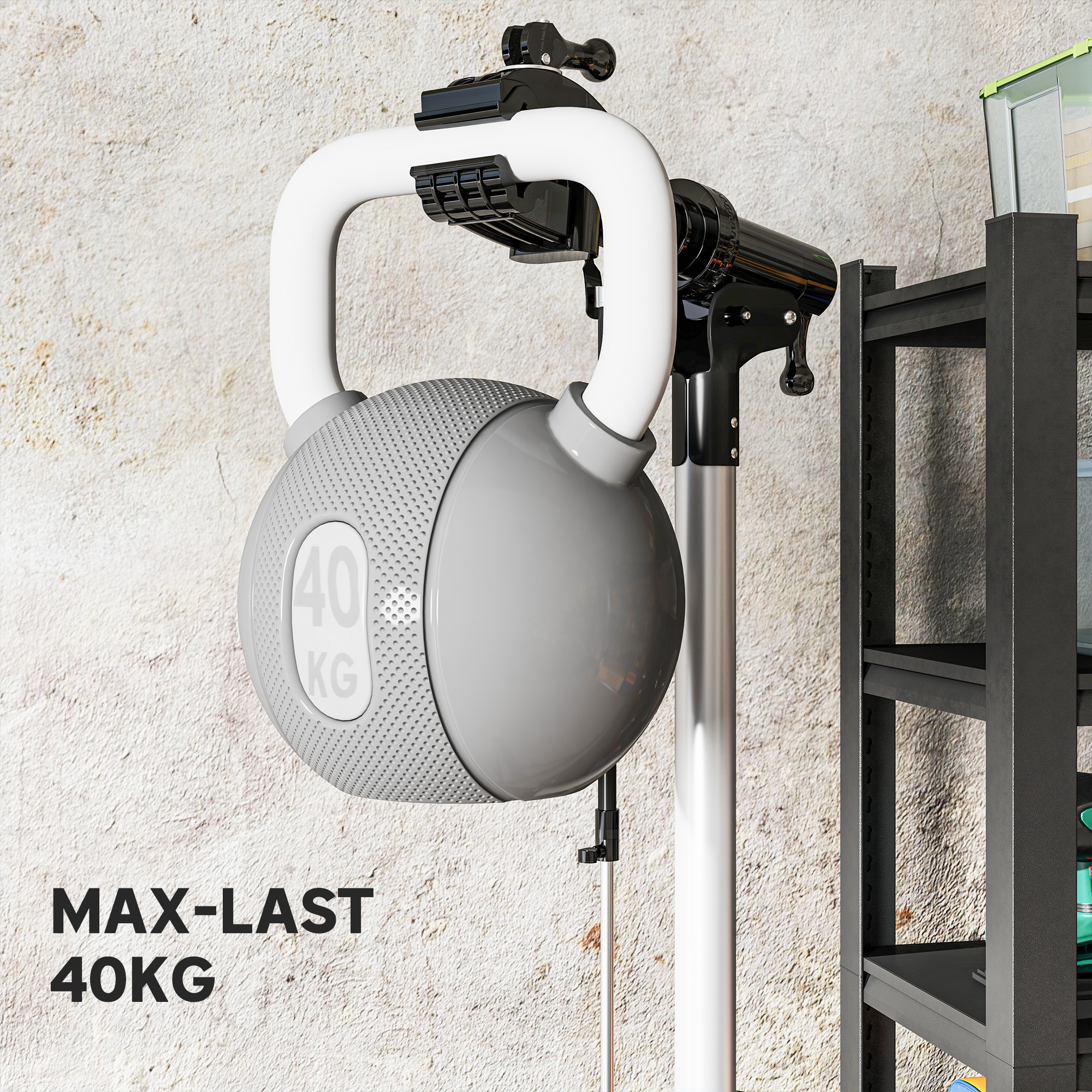 Fahrrad-Reparatur-Ständer, Halter für Fahrräder zum Warten und Reparieren, 40 kg belastbar, höhenverstellbar, Schwarz