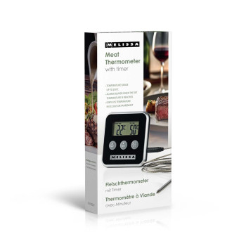 Fleischthermometer | bis zu 250°C | Alarm Timer | LCD Display