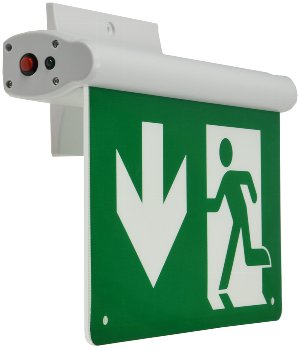 LED Fluchtwegleuchte "NL-8 Multi", Erkennungsw. 25m, IP20, Decken+Wandmont.