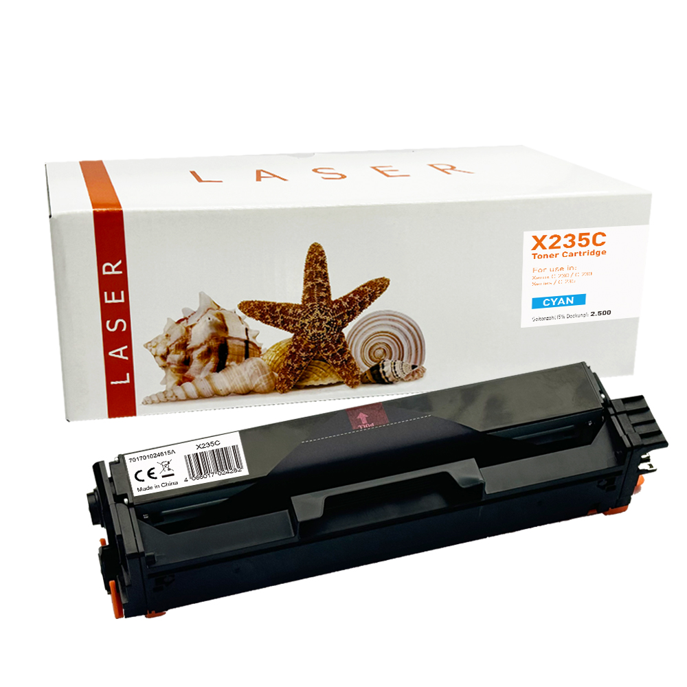 C235C alternativ Toner Cyan für Xerox / 6R04392 / 2.500 Seiten C235C alternativ Toner Cyan für Xerox / 6R04392 / 2.500 Seiten