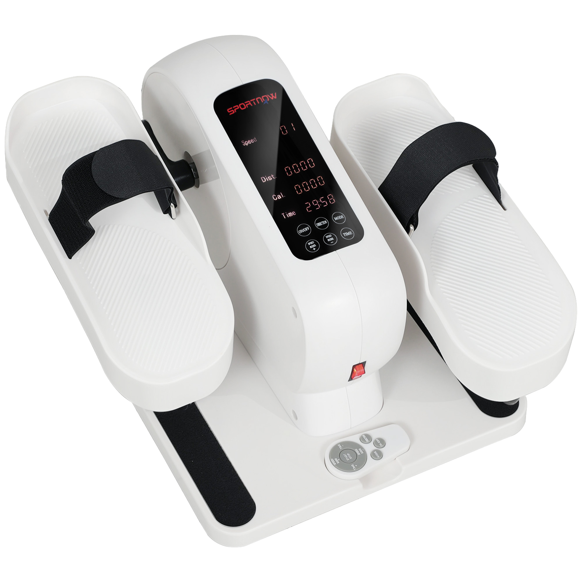 Mini Ellipsentrainer für Zuhause Untertisch Crosstrainer mit 12 Geschwindigkeiten & 7 Widerstand