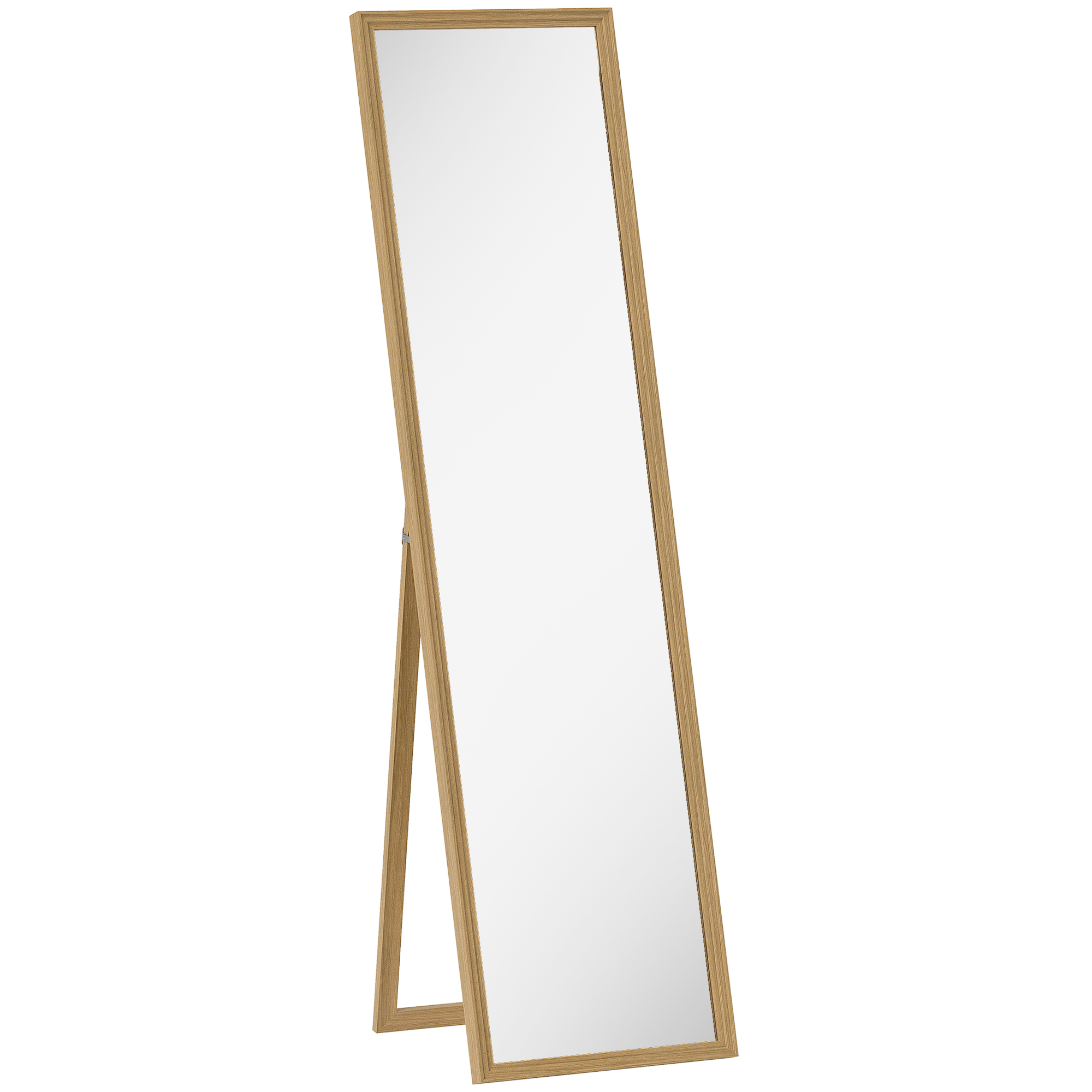Ganzkörperspiegel mit Ständer, freistehend, 40 cm x 150 cm, Natur Ganzkörperspiegel mit Ständer, freistehend, 40 cm x 150 cm, Natur