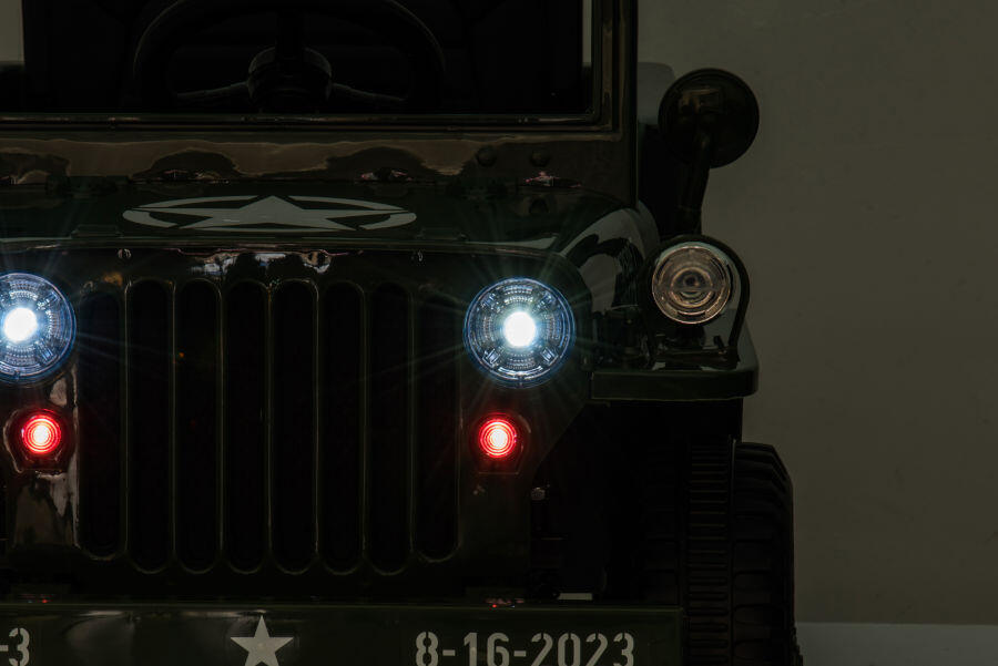 Kinderfahrzeug Offroad Militär Grün