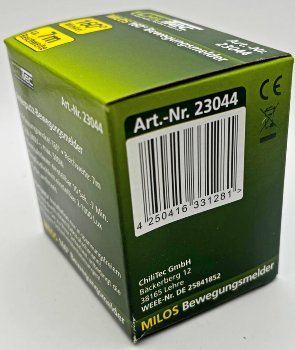 MILOS Bewegungsmelder 160°, anthrazit / LED geeignet,  250V~, Unterputz, 3-Draht