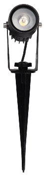 Gartenstrahler Set mit 4 Spots, Netzteil, Erdspieß, 3000k, IP44