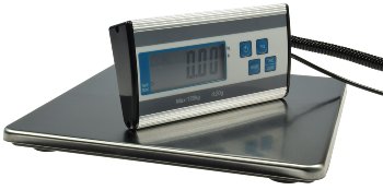 Paketwaage / Versandwaage "CT PW-120", 0,2-120kg, 27x27cm Edelstahl-Platte